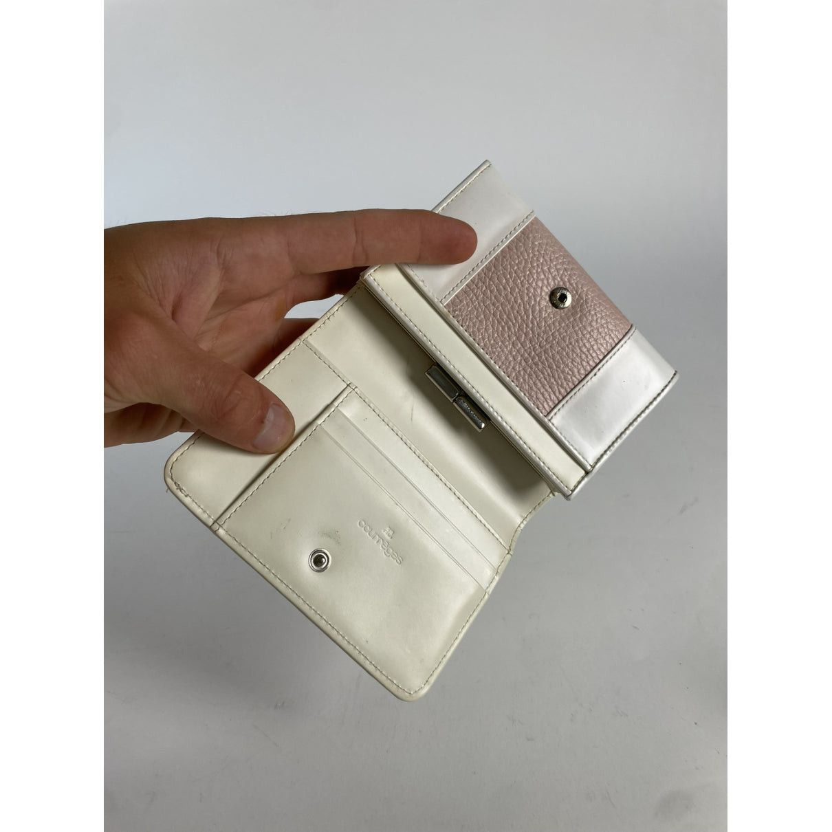 Courreges Courrèges Pink Leather Wallet Size ONE SIZE - 3 Thumbnail