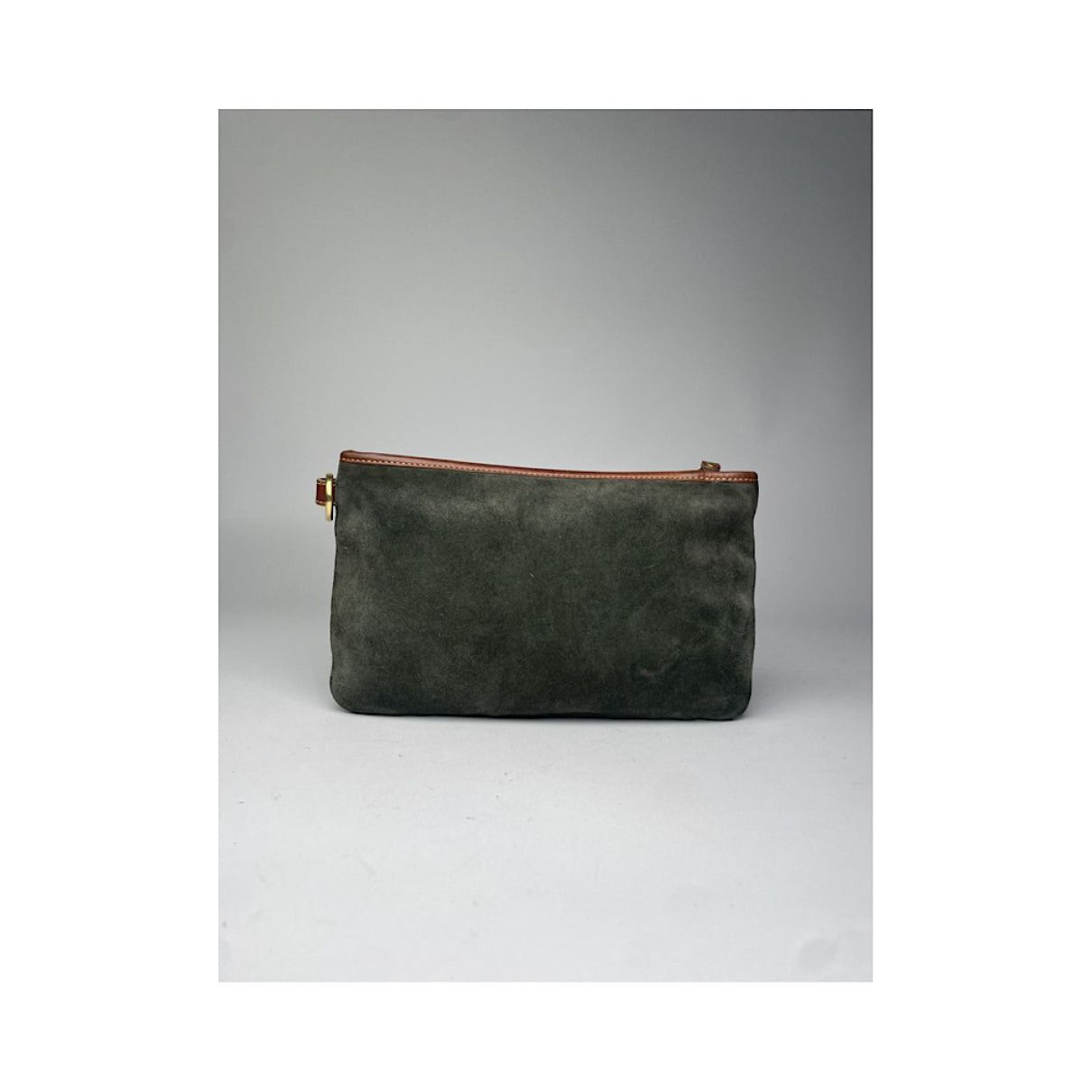 Loewe Barcelona Green Leather Clutch Bag Size ONE SIZE - 3 Thumbnail