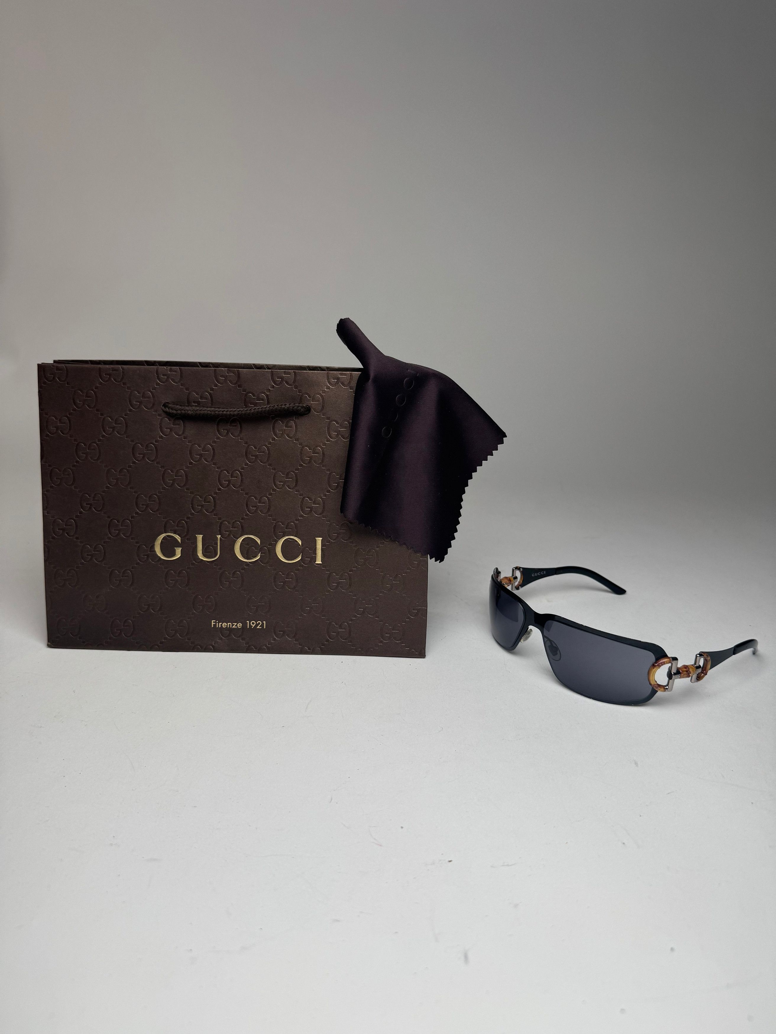Gucci Vintage Bamboo Sunglasses Size ONE SIZE - 11 Thumbnail