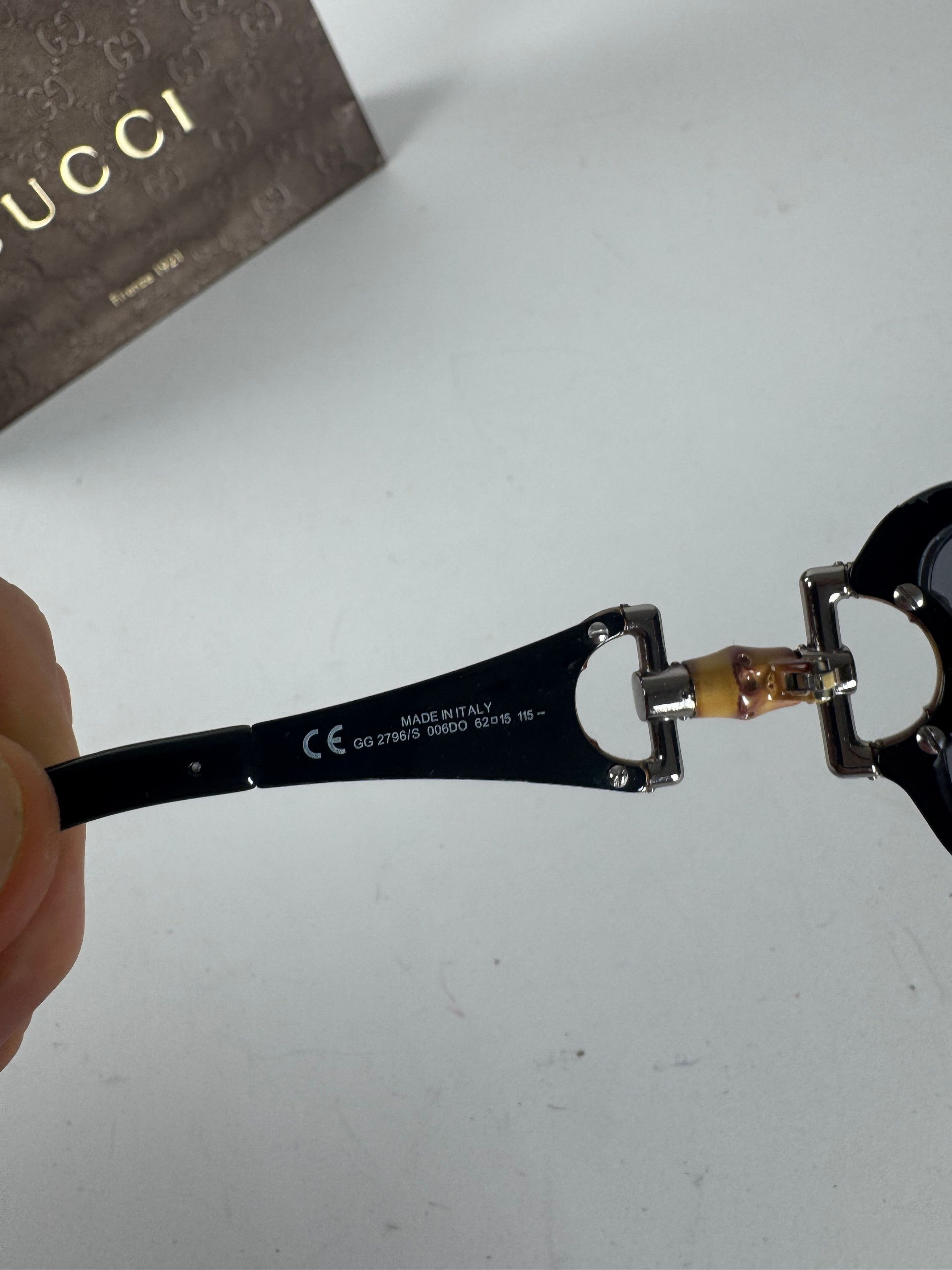 Gucci Vintage Bamboo Sunglasses Size ONE SIZE - 6 Thumbnail