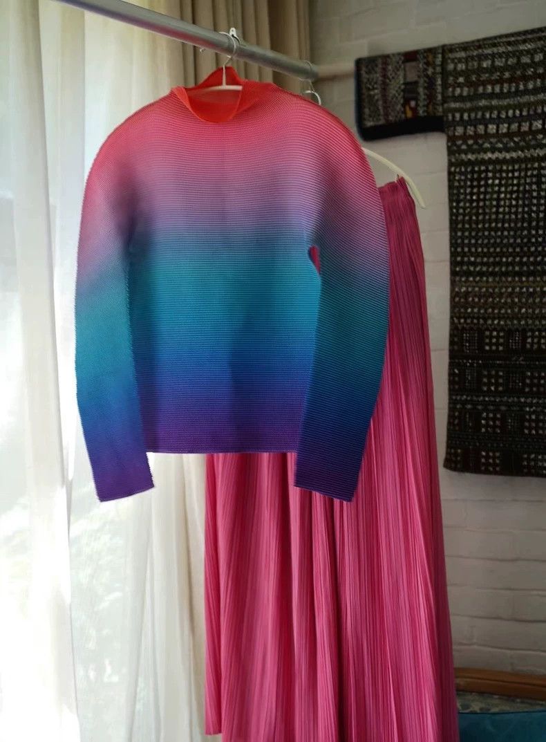 Issey Miyake Issey Miyake PP Pleated Long Skirt - dmc Size US 30 / EU 46 - 2 Thumbnail