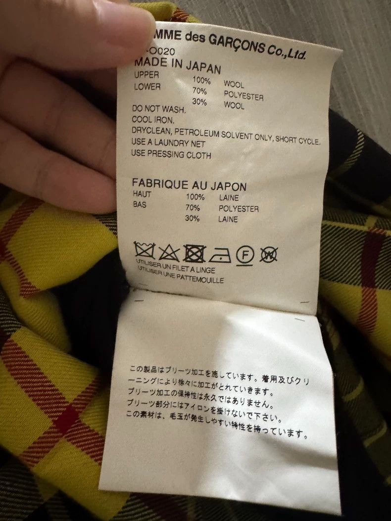 Junya Watanabe Junya Watanabe Yellow Plaid Dress - dmc Size US 30 / EU 46 - 4 Thumbnail