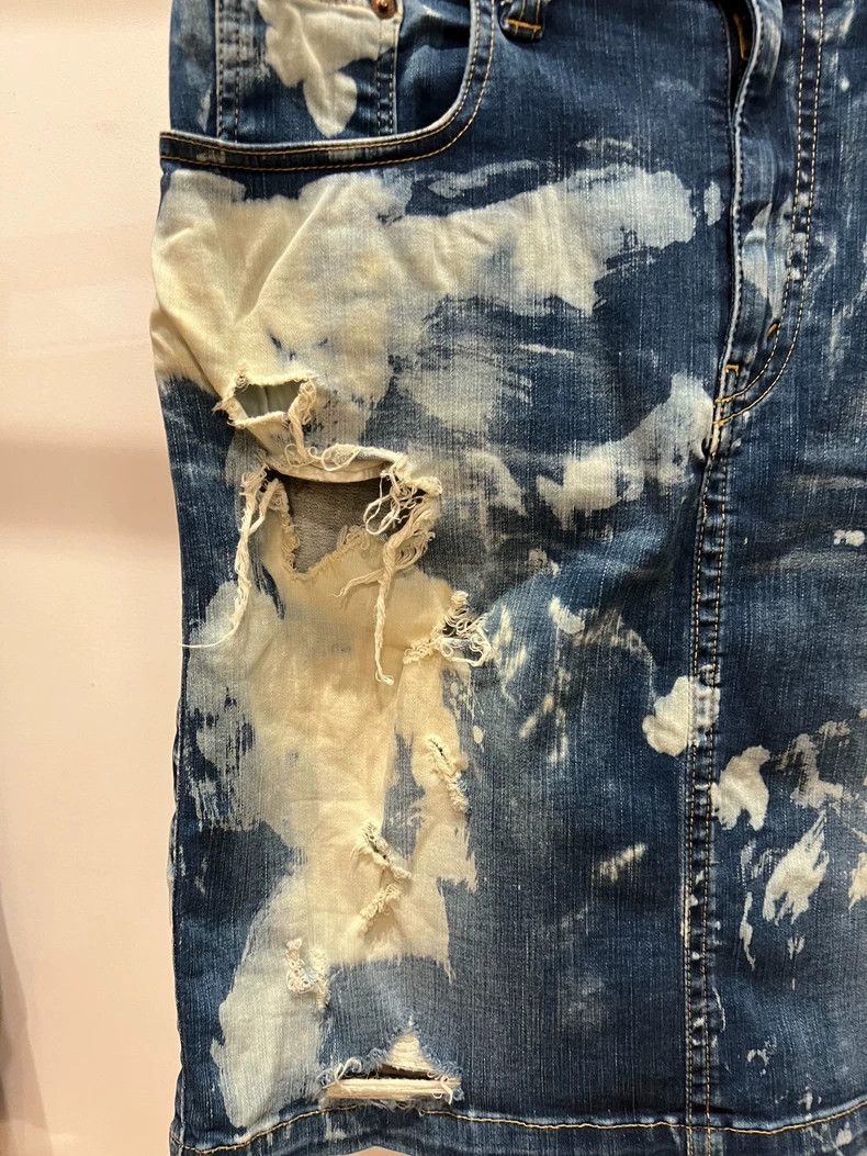 Junya Watanabe Junya Watanabe Distressed Denim Skirt - dmc Size US 30 / EU 46 - 6 Thumbnail
