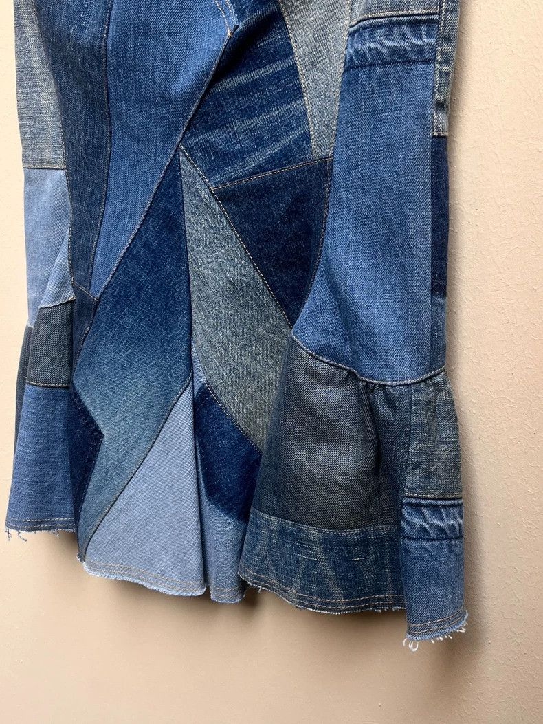 Junya Watanabe Junya Watanabe Denim Patchwork Skirt - dmc Size US 30 / EU 46 - 6 Thumbnail