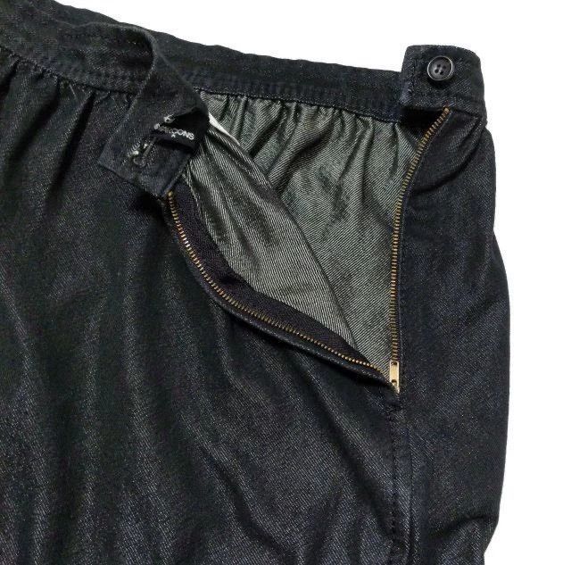 Comme des Garcons CDG Black Denim Tiered Skirt - dmc Size US 30 / EU 46 - 6 Thumbnail
