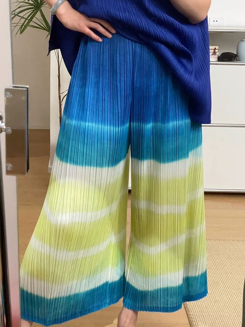 Issey Miyake Issey Miyake Pleats Please Wide-Leg Pants - dmc Size US 30 / EU 46 - 3 Thumbnail