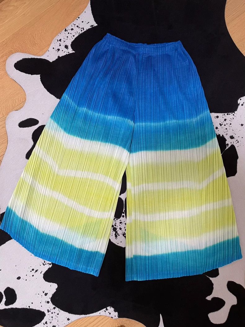 Issey Miyake Issey Miyake Pleats Please Wide-Leg Pants - dmc Size US 30 / EU 46 - 4 Thumbnail
