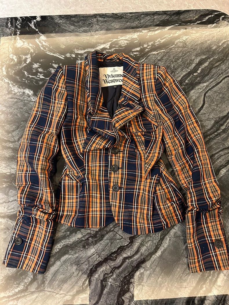 Vivienne Westwood Vivienne Westwood Plaid Blazer Skirt Set - dmc Size US 30 / EU 46 - 2 Thumbnail