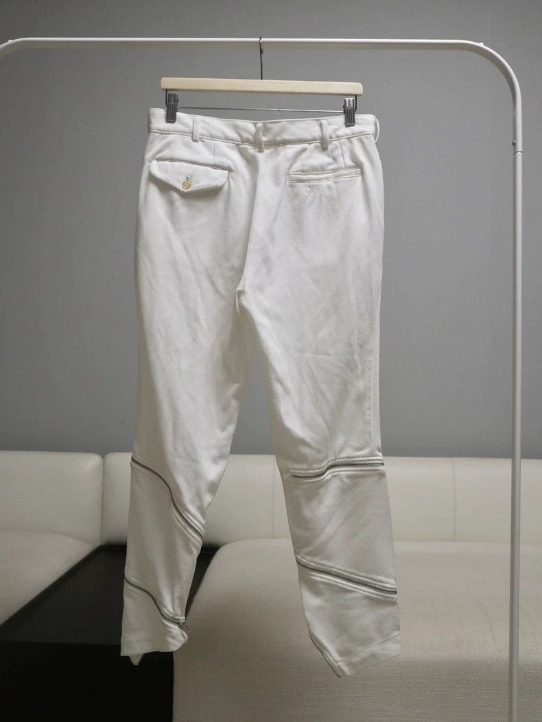 Comme des Garcons Black Comme des Garcons White Zip Pants - dmc Size US 30 / EU 46 - 3 Thumbnail