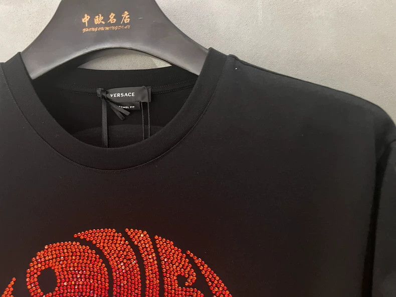 Versace Versace Black Short Sleeve T-Shirt with Logo - dmc Size US S / EU 44-46 / 1 - 3 Thumbnail