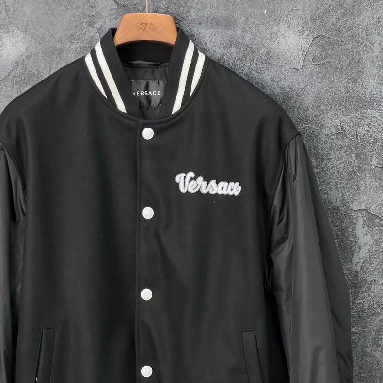 Versace VERSACE Black Varsity Collar Jacket - dmc Size US M / EU 48-50 / 2 - 3 Thumbnail