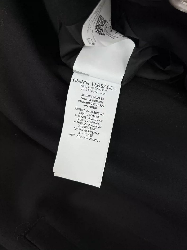 Versace VERSACE Black Varsity Collar Jacket - dmc Size US M / EU 48-50 / 2 - 8 Thumbnail