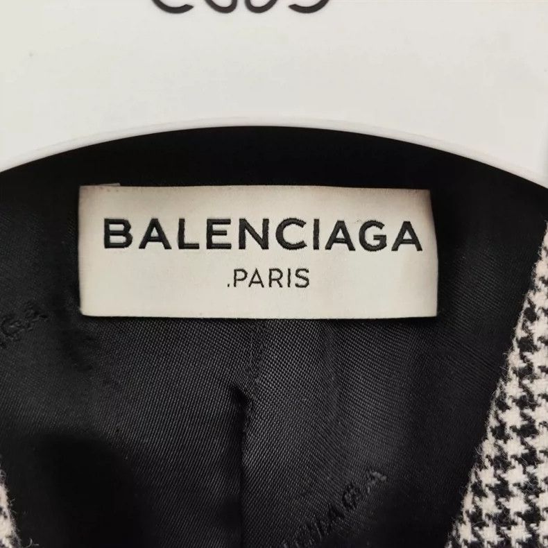 Balenciaga Balenciaga Houndstooth Wool Blazer - dmc Size US S / EU 44-46 / 1 - 6 Thumbnail