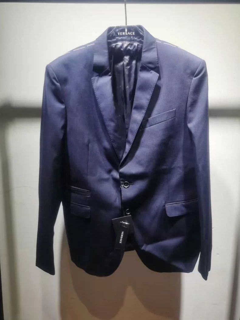 Versace Versace Men's Wool Suit - dmc Size US XL / EU 56 / 4 - 2 Thumbnail