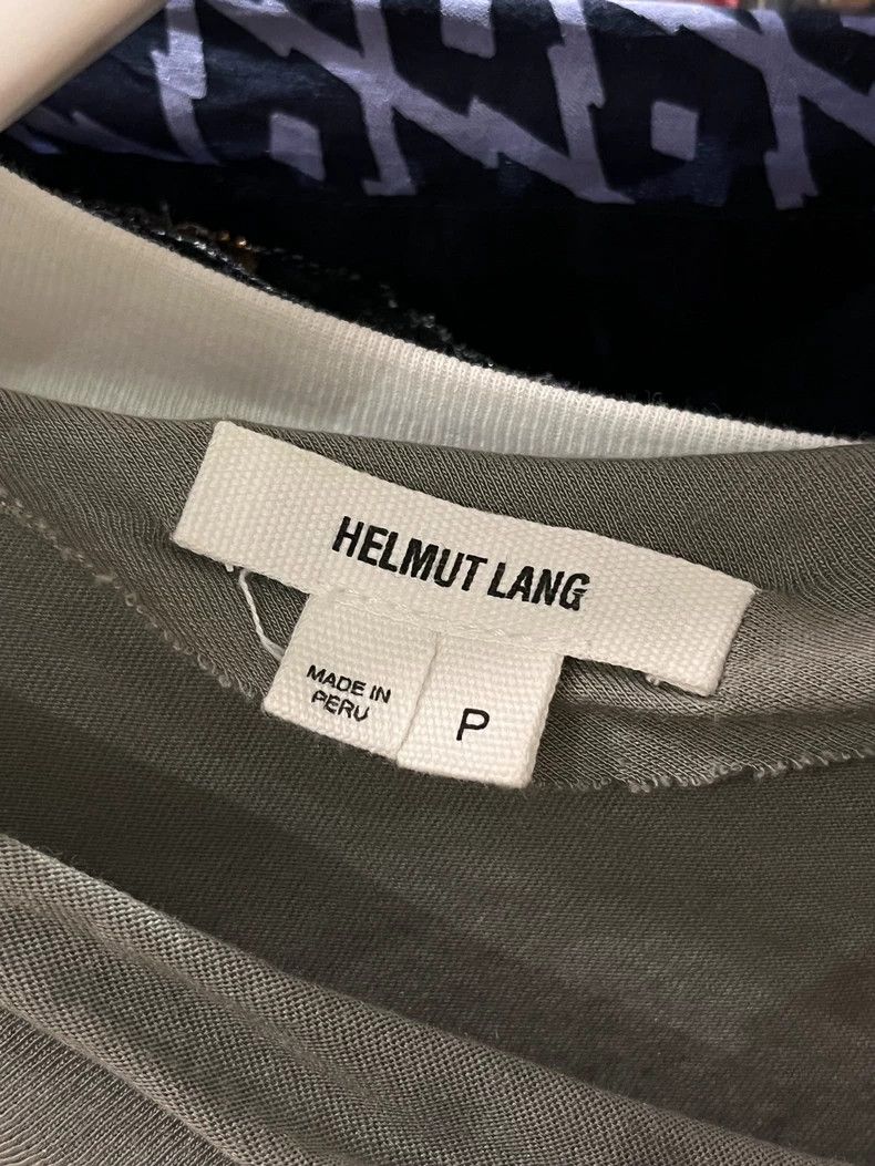 Helmut Lang Helmut Lang Asymmetric Grayish Green Dress - dmc Size US 30 / EU 46 - 8 Thumbnail