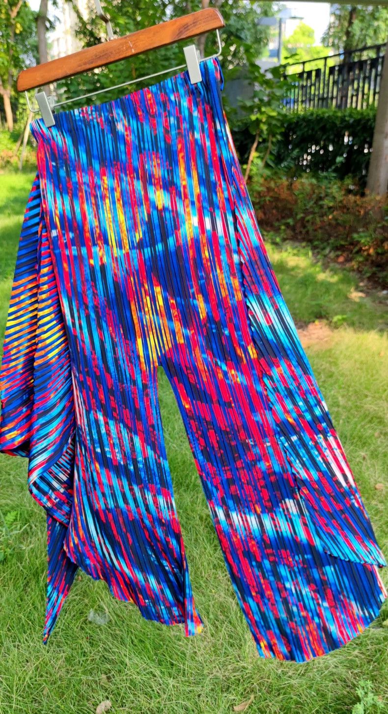 Issey Miyake Issey Miyake Pleated Multi-Color Culottes - dmc Size US 30 / EU 46 - 3 Thumbnail