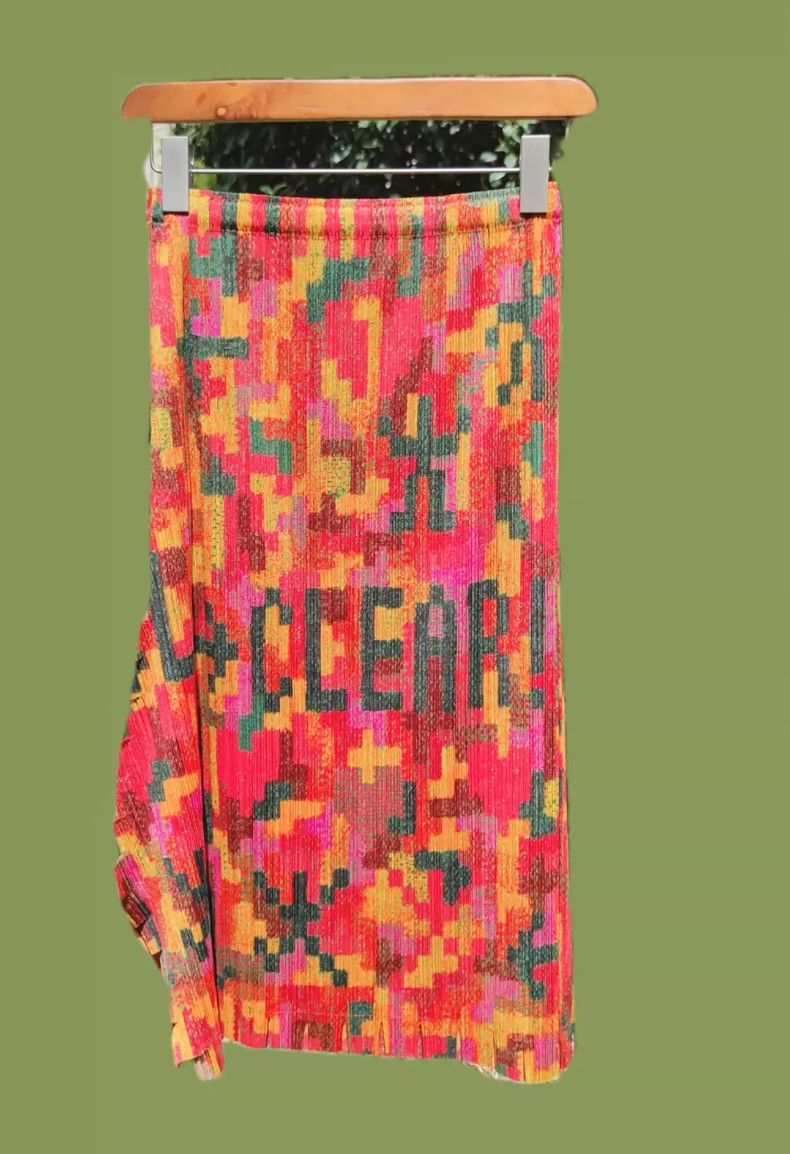 Issey Miyake Issey Miyake Vintage Mosaic Fringe Skirt Set - dmc Size US 30 / EU 46 - 2 Thumbnail