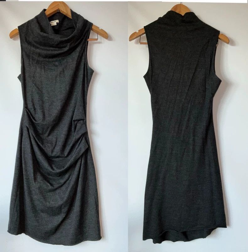 Helmut Lang Helmut Lang Vintage Gray Pleated Dress - dmc Size US 32 / EU 48 - 2 Thumbnail