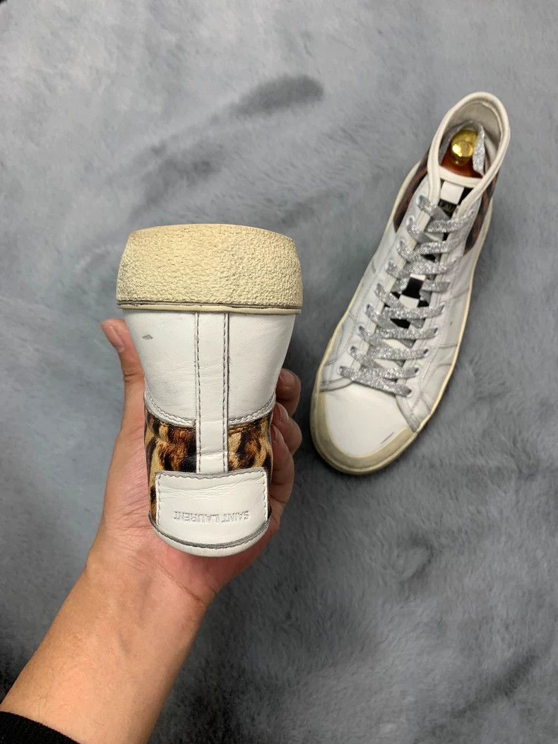 Saint Laurent Paris Saint Laurent High-Top Checkerboard Sneakers - dmc Size US 8 / EU 41 - 5 Thumbnail