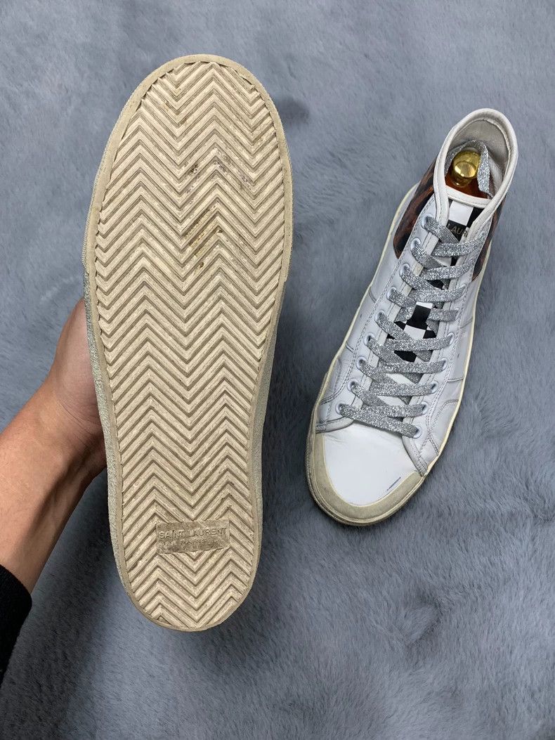 Saint Laurent Paris Saint Laurent High-Top Checkerboard Sneakers - dmc Size US 8 / EU 41 - 6 Thumbnail
