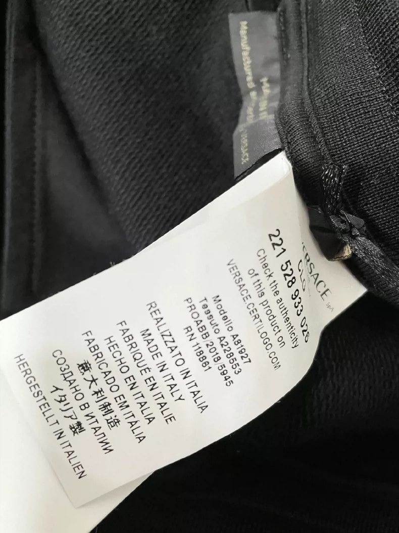 Versace VERSACE Men's Black Medusa Embroidered Sweatpants - dmc Size US 34 / EU 50 - 5 Thumbnail