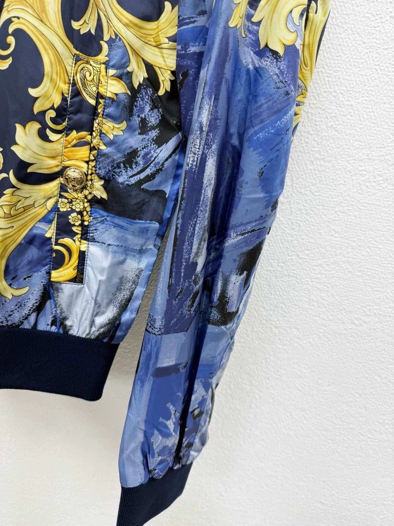 Versace Versace Medusa Print Blue Bomber Jacket - dmc Size US M / EU 48-50 / 2 - 5 Thumbnail