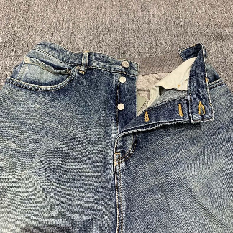 Balenciaga Balenciaga Blue Denim Patchwork Jeans - dmc Size US 30 / EU 46 - 8 Thumbnail
