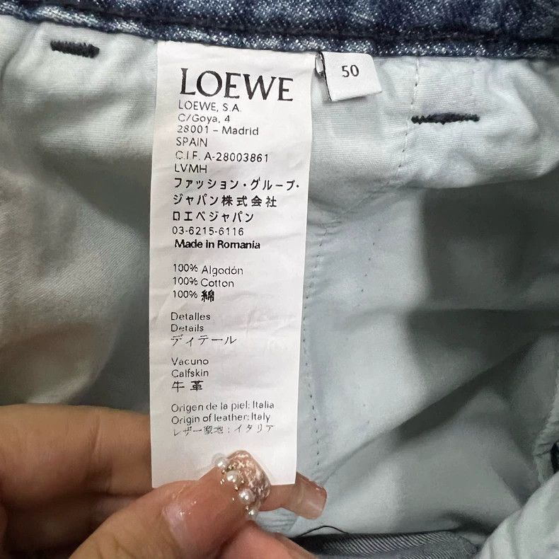 Loewe LOEWE Blue Patchwork Distressed Denim Jeans - dmc Size US 31 - 3 Thumbnail