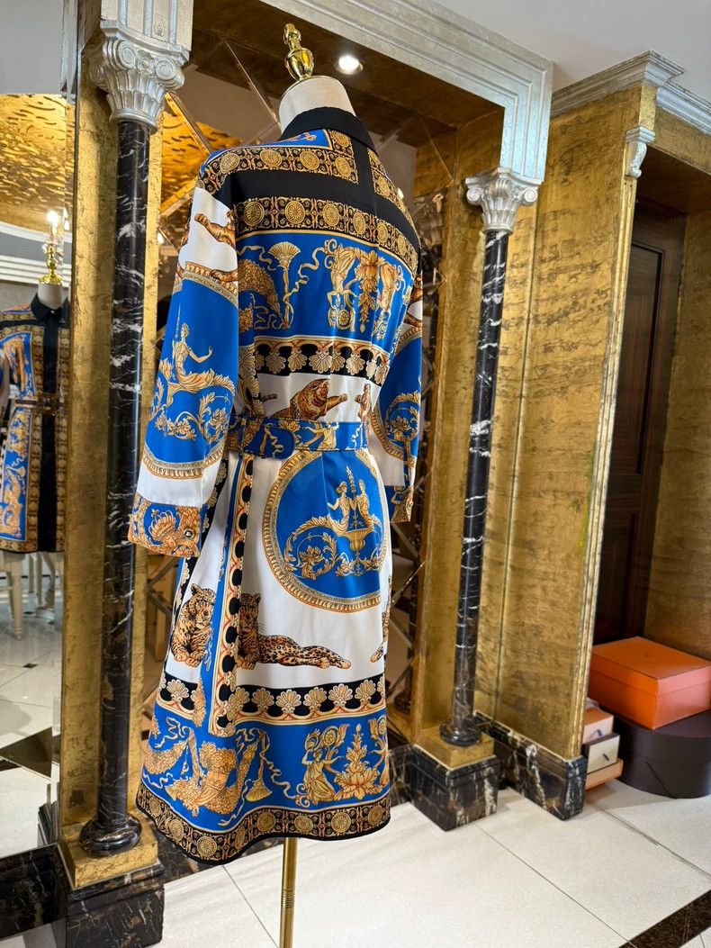 Versace Versace Baroque Print Coat Dress - dmc Size US M / EU 48-50 / 2 - 8 Thumbnail