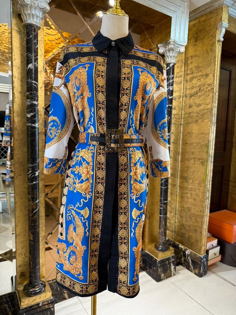 Versace Versace Baroque Print Coat Dress - dmc Size US M / EU 48-50 / 2 - 3 Thumbnail