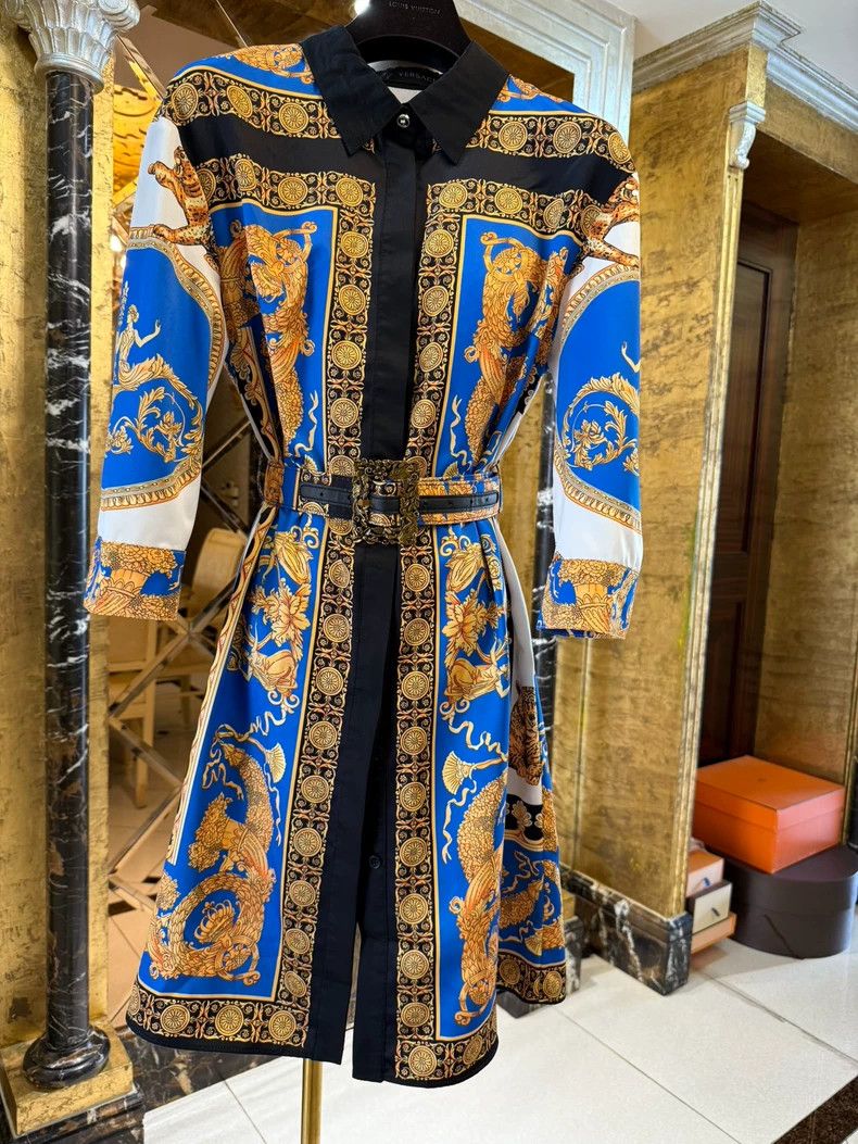 Versace Versace Baroque Print Coat Dress - dmc Size US M / EU 48-50 / 2 - 2 Thumbnail