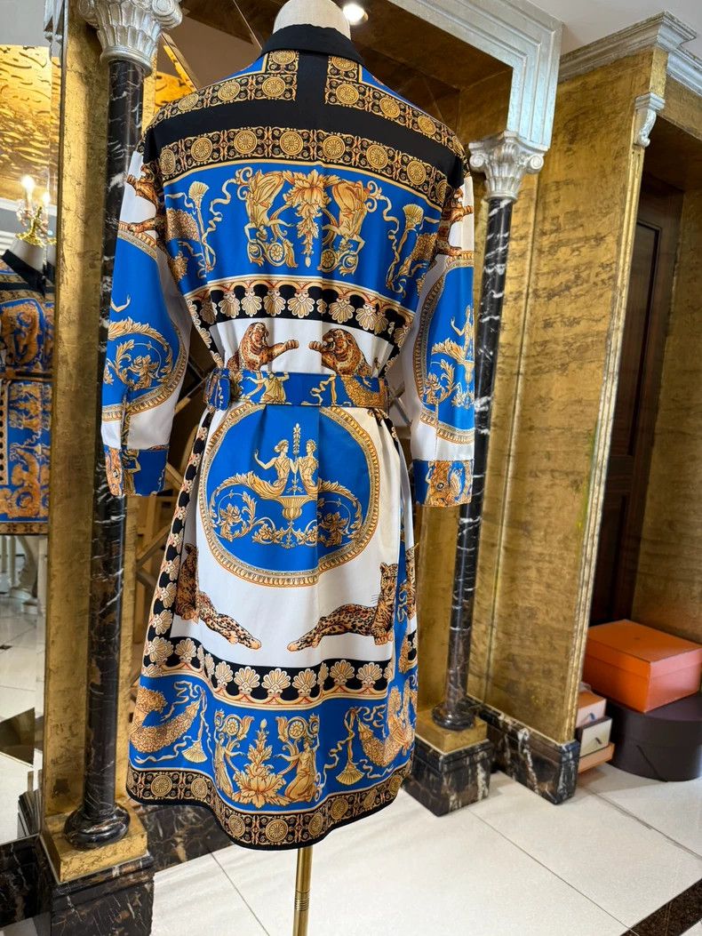 Versace Versace Baroque Print Coat Dress - dmc Size US M / EU 48-50 / 2 - 9 Thumbnail