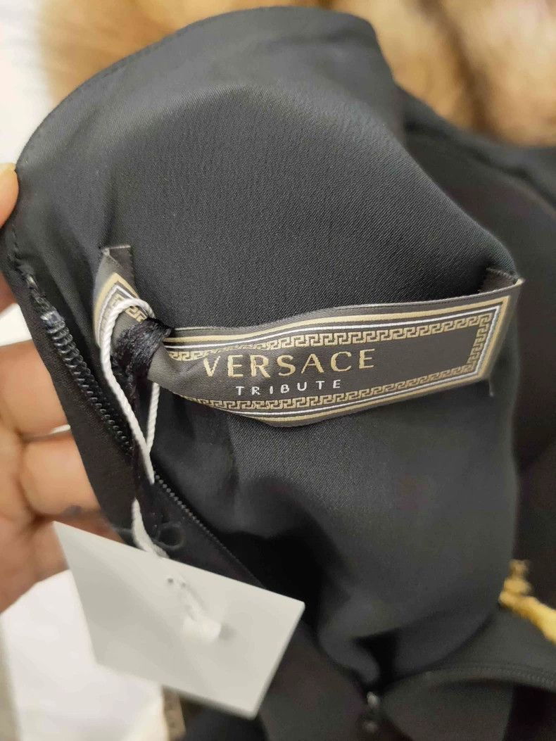 Versace Versace Black Sleeveless Embroidered Dress - dmc Size US 38 / EU 54 - 3 Thumbnail