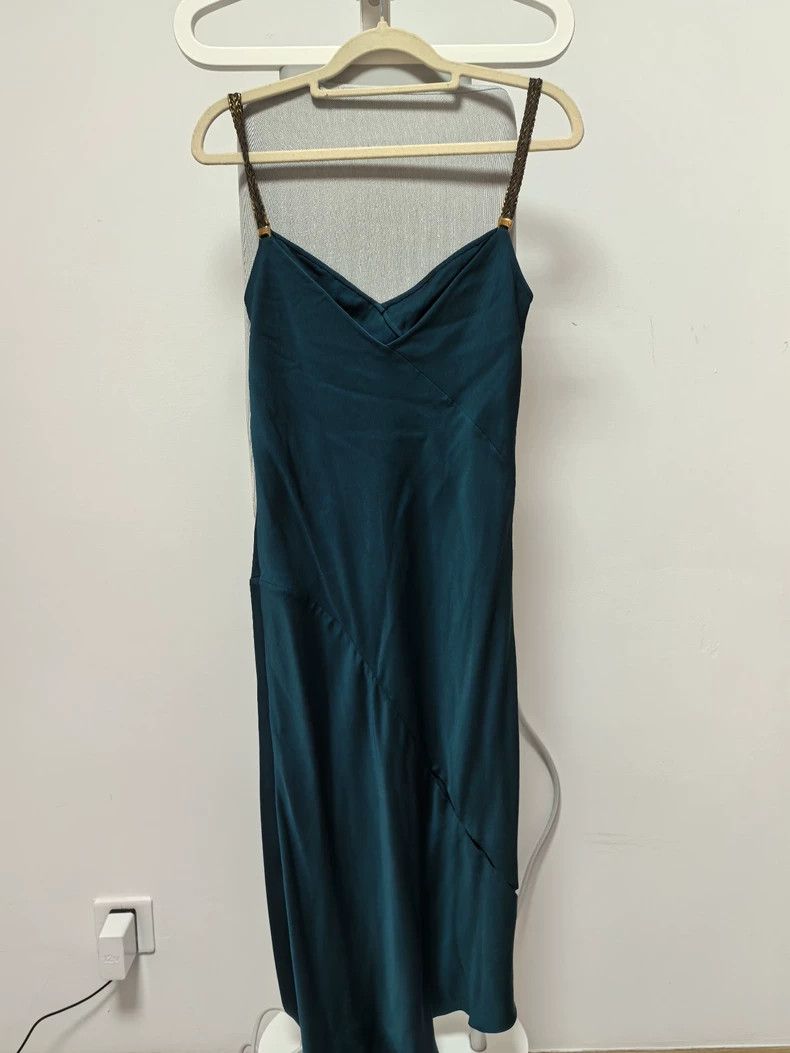Versace Versace Silk Sling Dress with Chain Straps - dmc Size US M / EU 48-50 / 2 - 2 Thumbnail