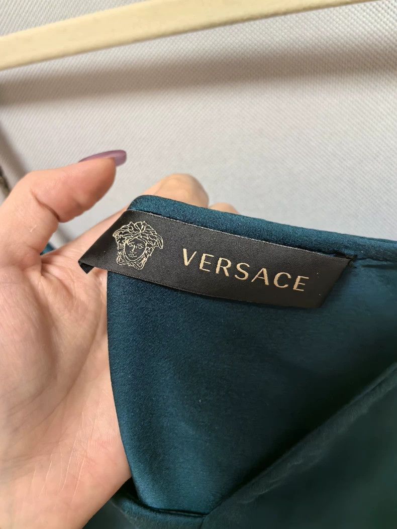 Versace Versace Silk Sling Dress with Chain Straps - dmc Size US M / EU 48-50 / 2 - 4 Thumbnail