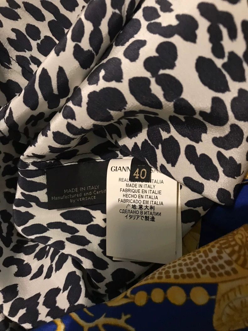 Versace Versace Silk Leopard Print Dress - dmc Size US 32 / EU 48 - 5 Thumbnail