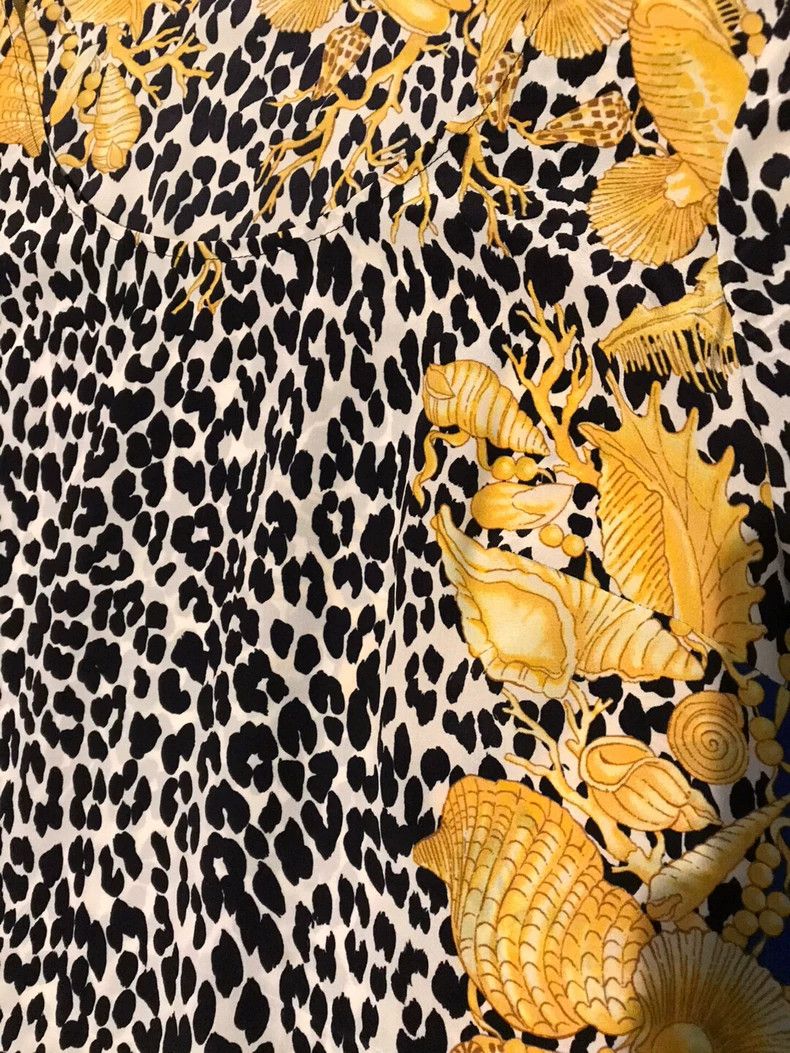 Versace Versace Silk Leopard Print Dress - dmc Size US 32 / EU 48 - 4 Thumbnail