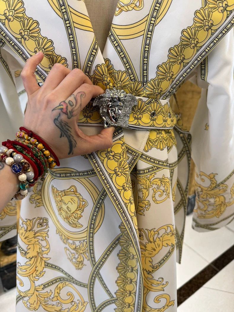 Versace Versace Baroque Medusa Silk Coat - dmc Size US M / EU 48-50 / 2 - 6 Thumbnail