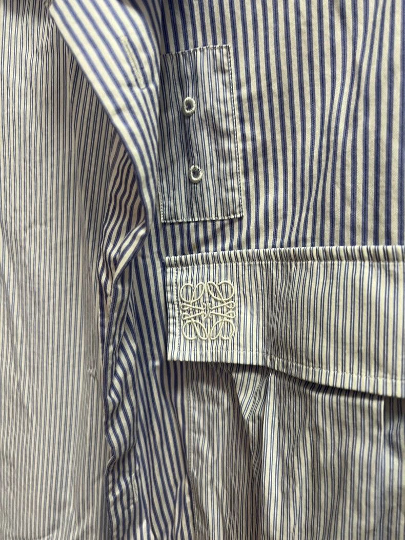 Loewe Loewe Asymmetric Striped Button-Up Shirt - dmc Size US S / EU 44-46 / 1 - 2 Thumbnail