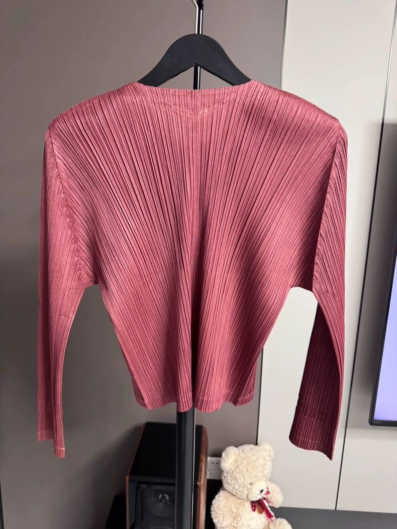 Issey Miyake Issey Miyake Pleated Zip-Up Cardigan - dmc Size US M / EU 48-50 / 2 - 2 Thumbnail