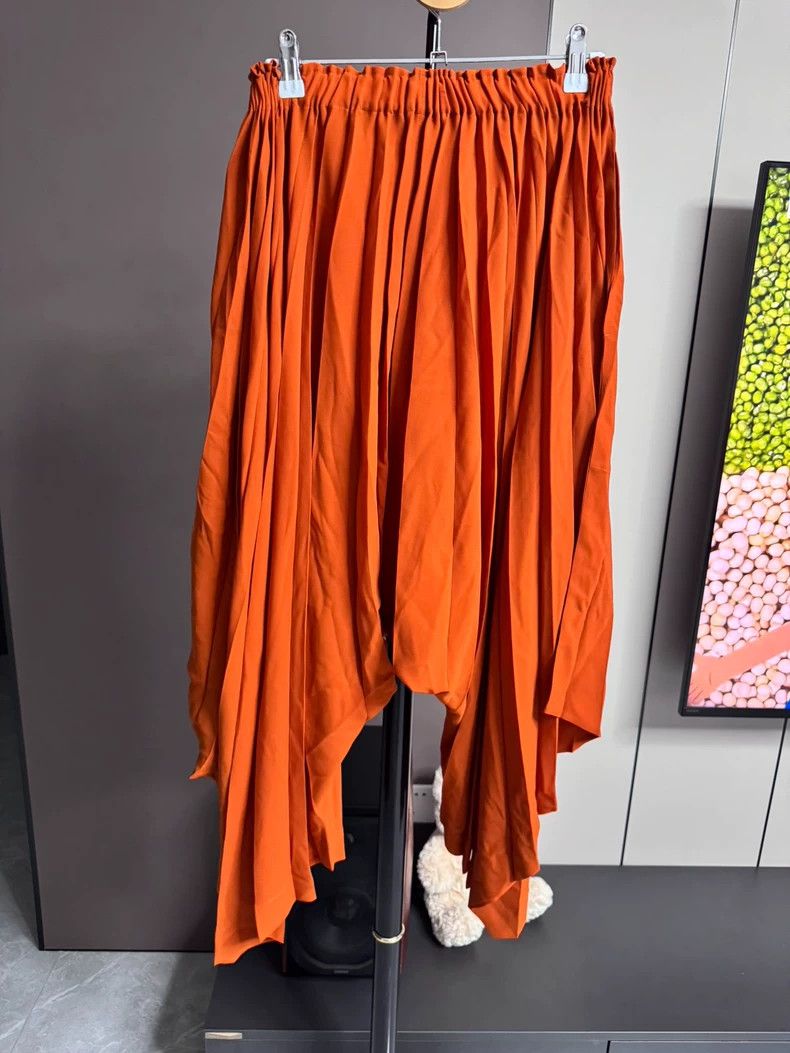 Issey Miyake Issey Miyake Runway Orange Wide-Leg Pants - dmc Size US 30 / EU 46 - 3 Thumbnail