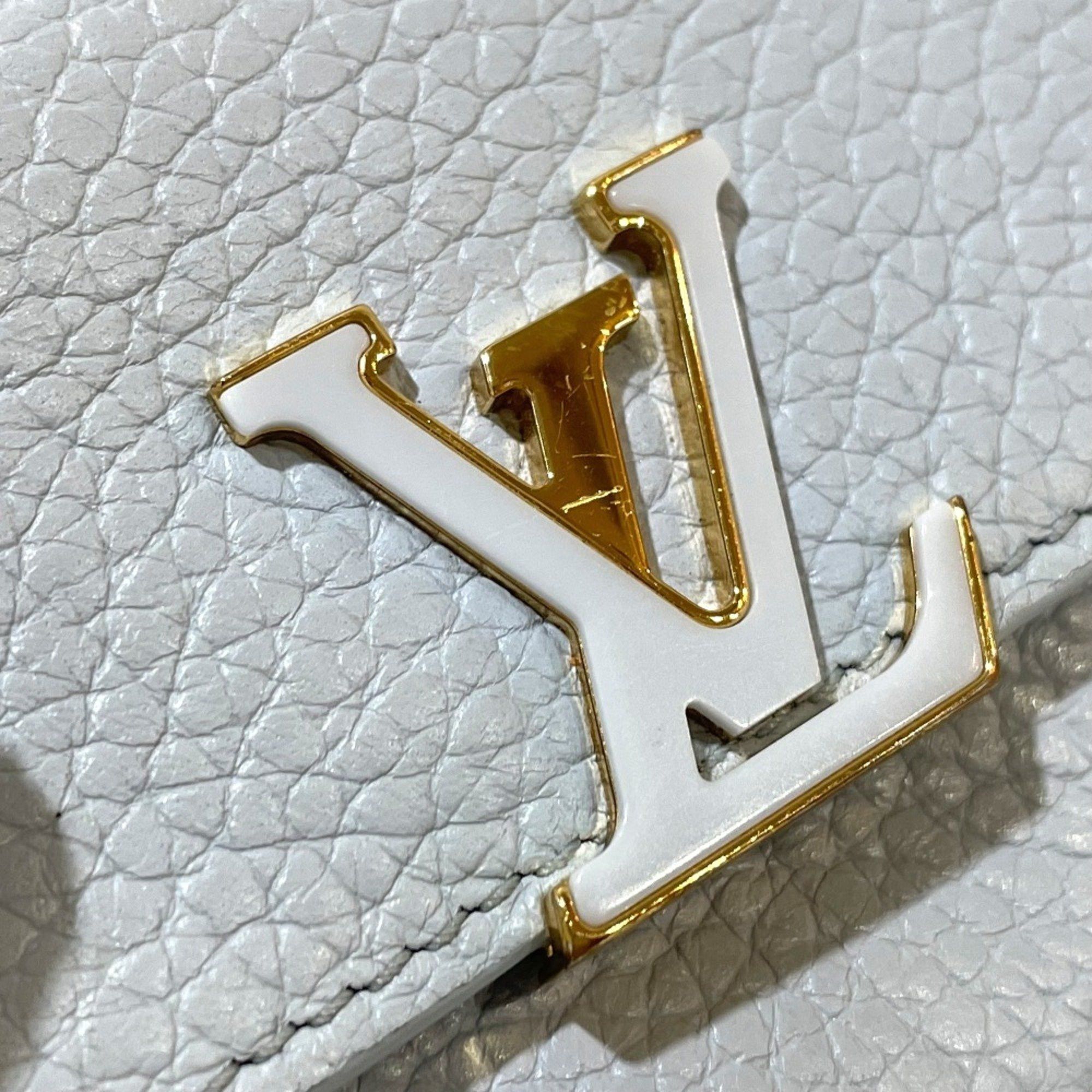 Louis Vuitton LOUIS VUITTON M69061 Japan-exclusive Portefeuille Capucines XS Compact Tri-fold Wallet in Taurillon Leather, Women's, Blue Olympus Size ONE SIZE - 5 Thumbnail