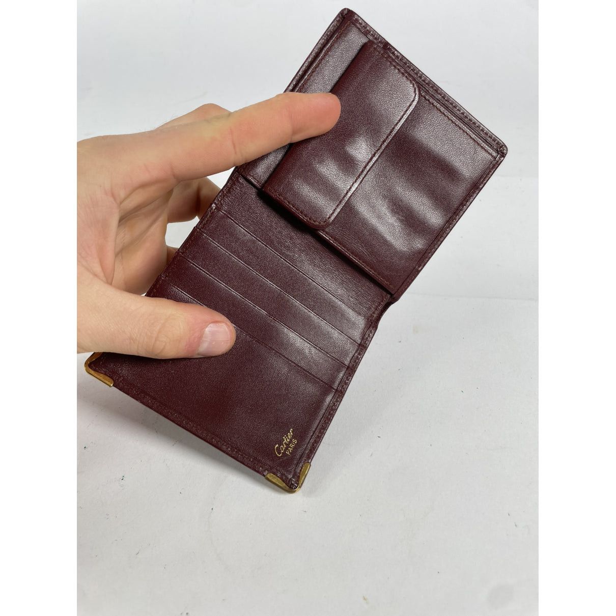 Cartier Burgundy Patent Leather Purse Size ONE SIZE - 4 Thumbnail