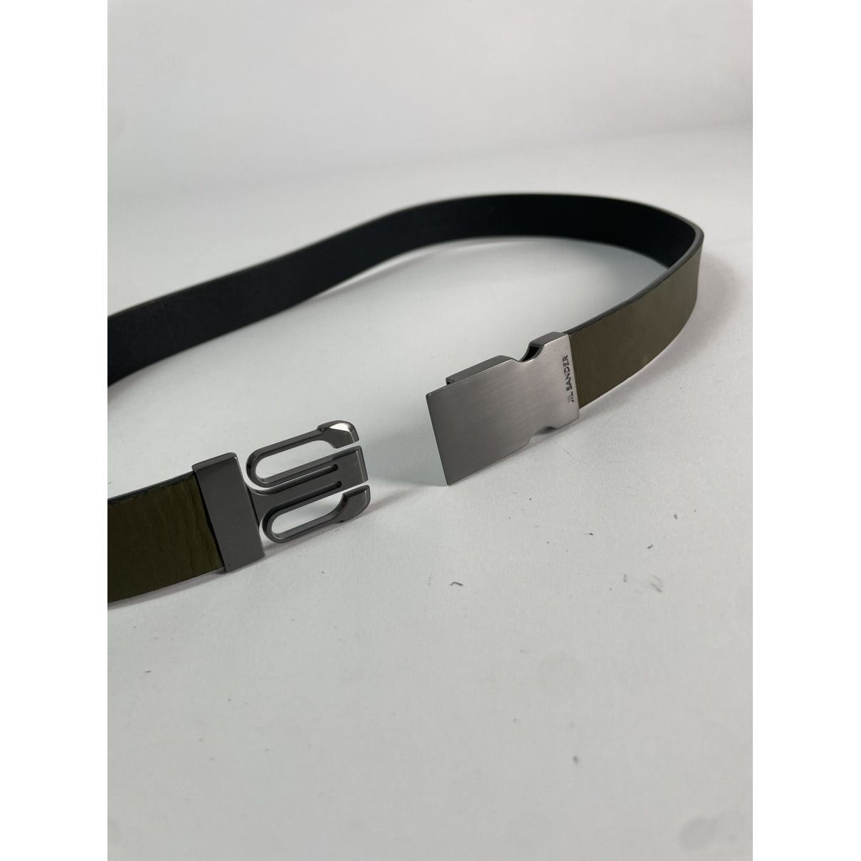 Jil Sander Khaki Leather Belt Size ONE SIZE - 3 Thumbnail