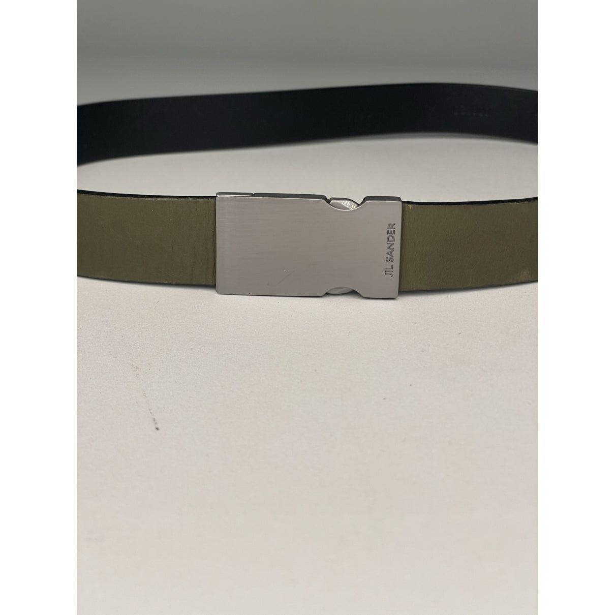 Jil Sander Khaki Leather Belt Size ONE SIZE - 2 Thumbnail