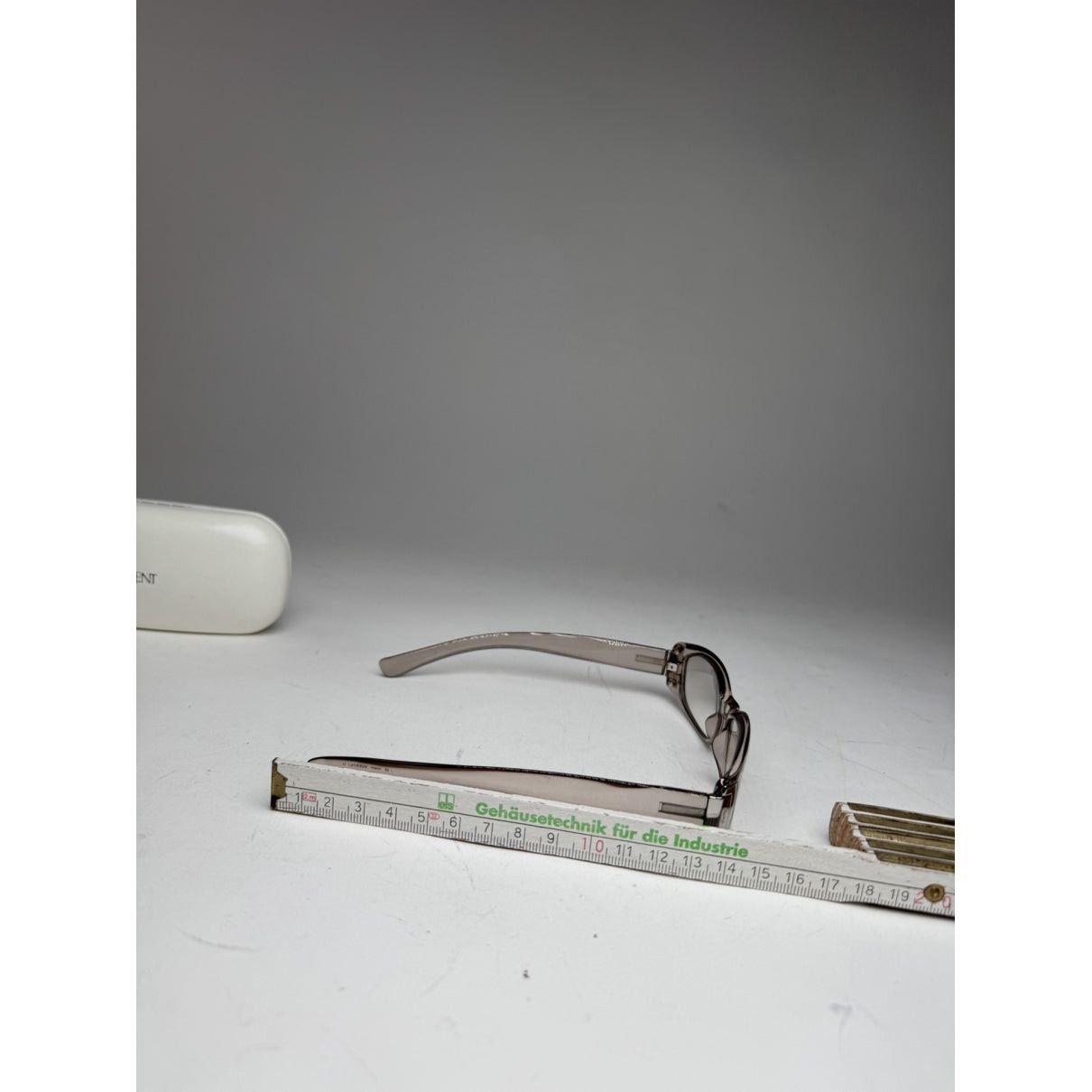 Other Saint Laurent Silver Plastic Sunglasses Size ONE SIZE - 3 Thumbnail