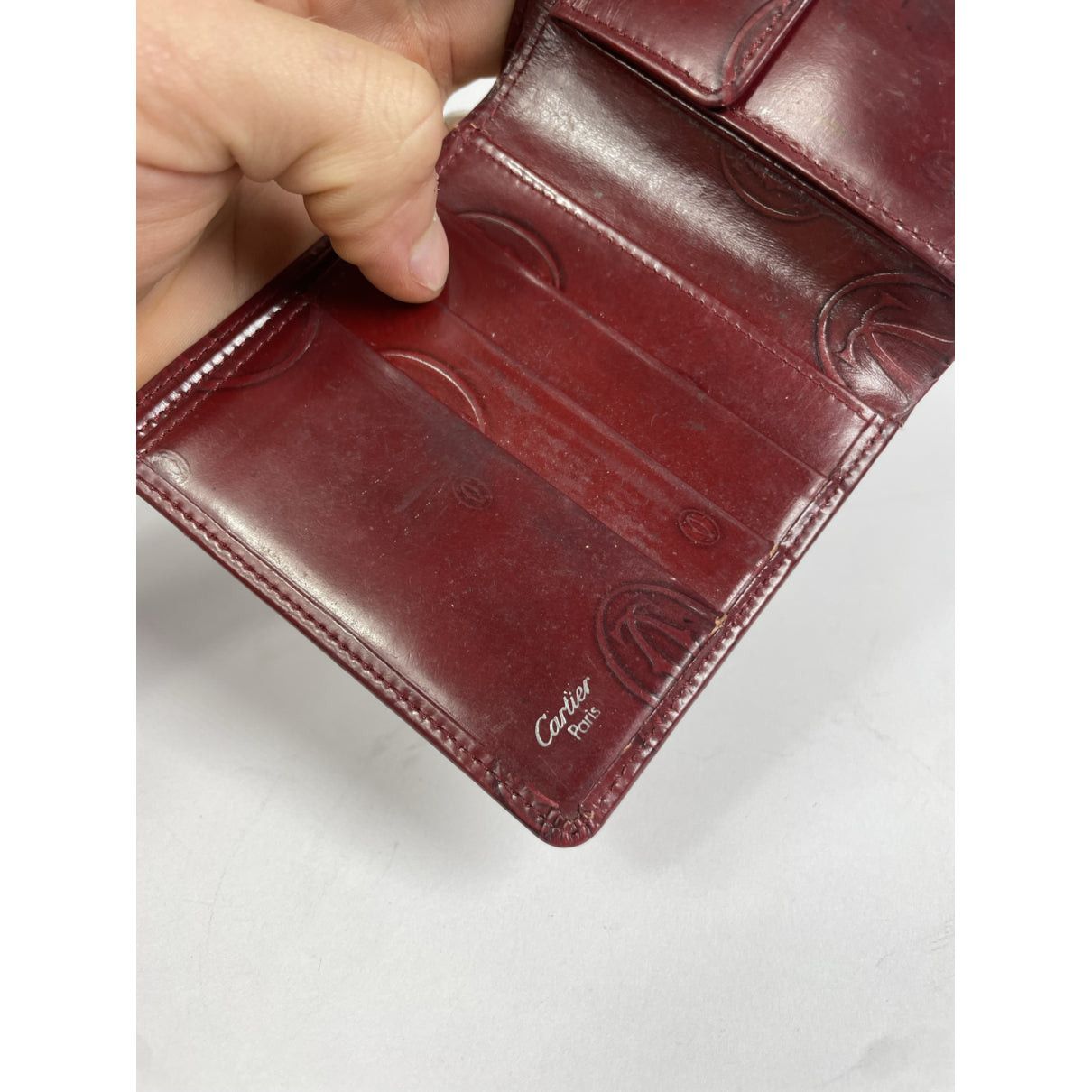 Cartier Burgundy Patent Leather Purse Size ONE SIZE - 5 Thumbnail