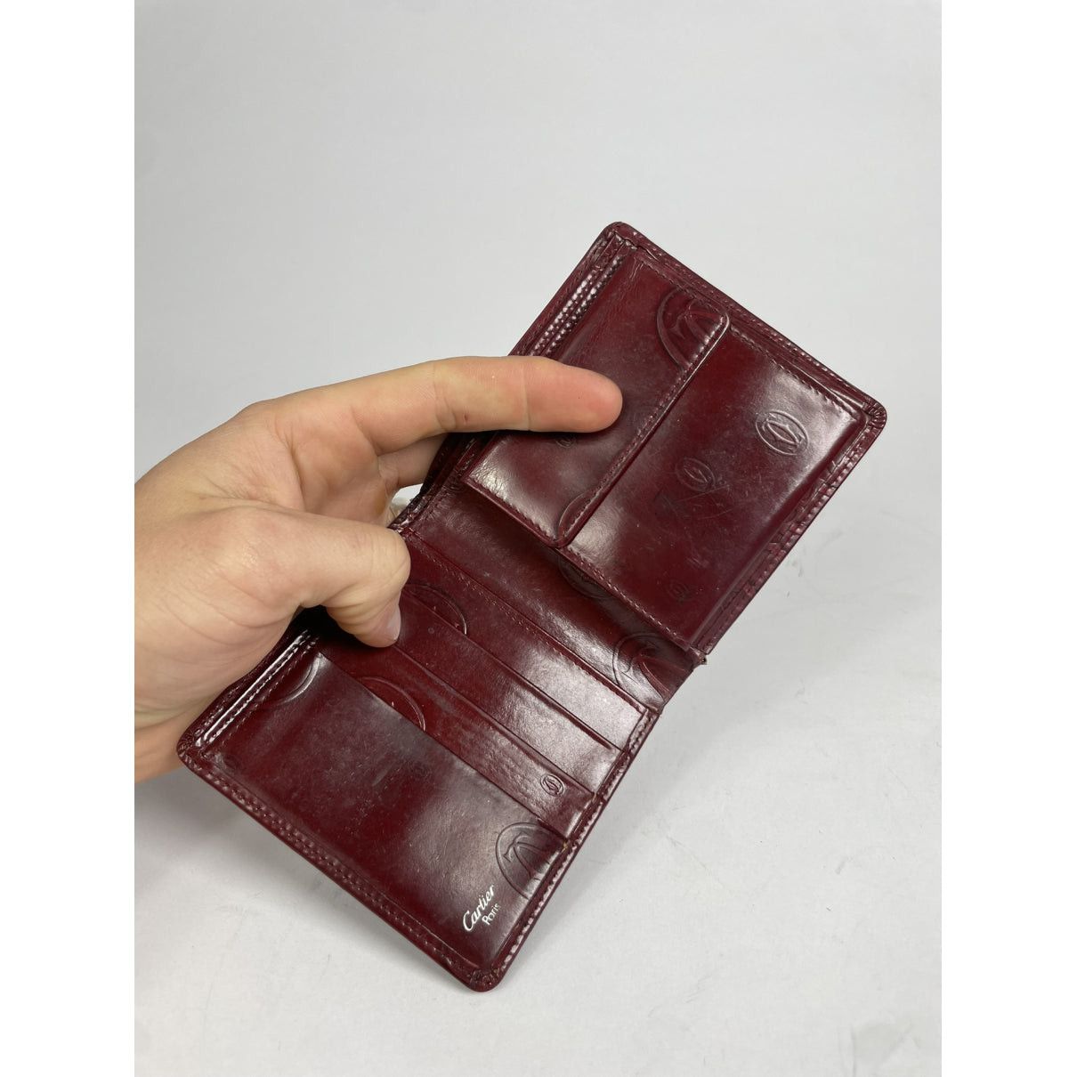 Cartier Burgundy Patent Leather Purse Size ONE SIZE - 4 Thumbnail
