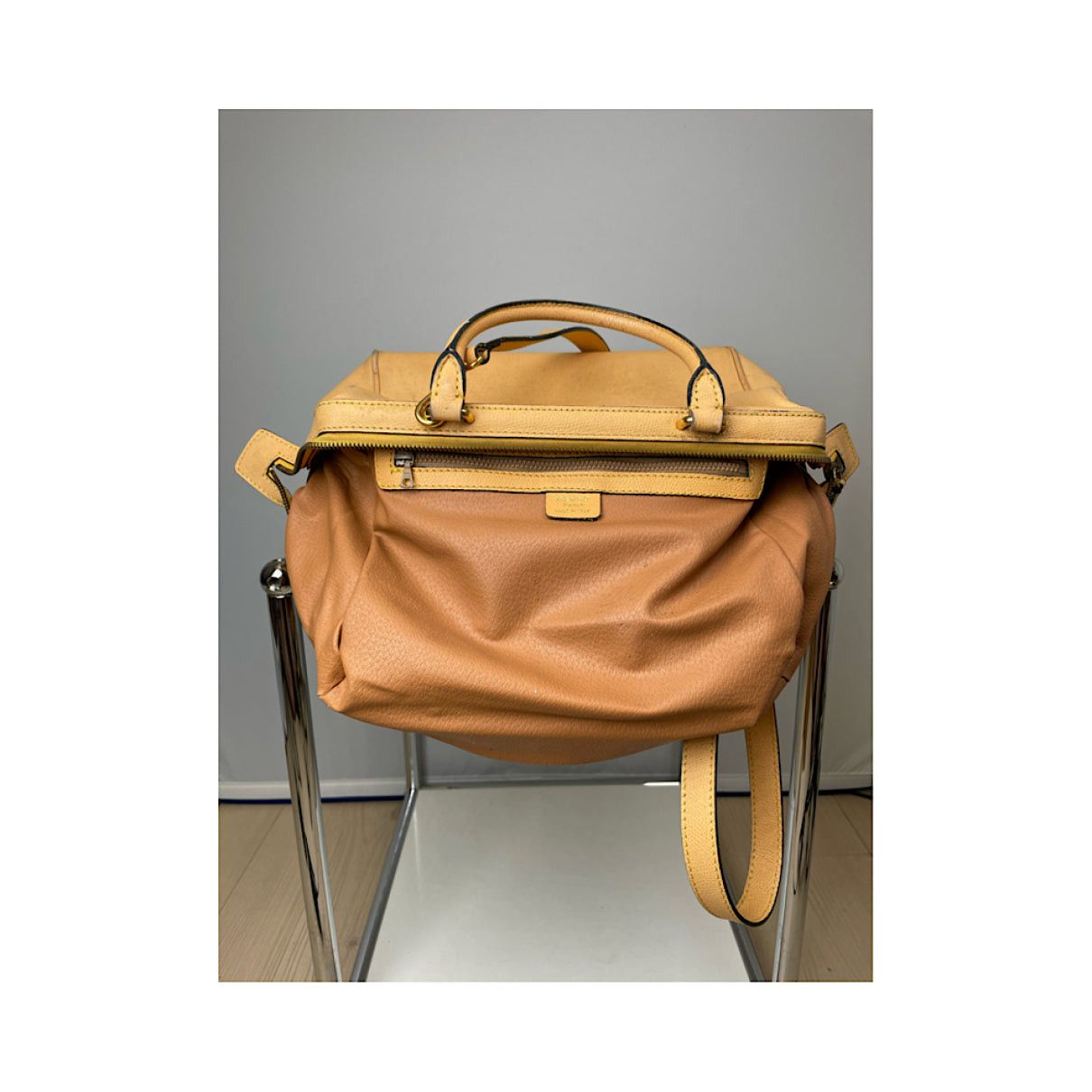 Celine Triomphe Yellow Leather Handbag Size ONE SIZE - 4 Thumbnail