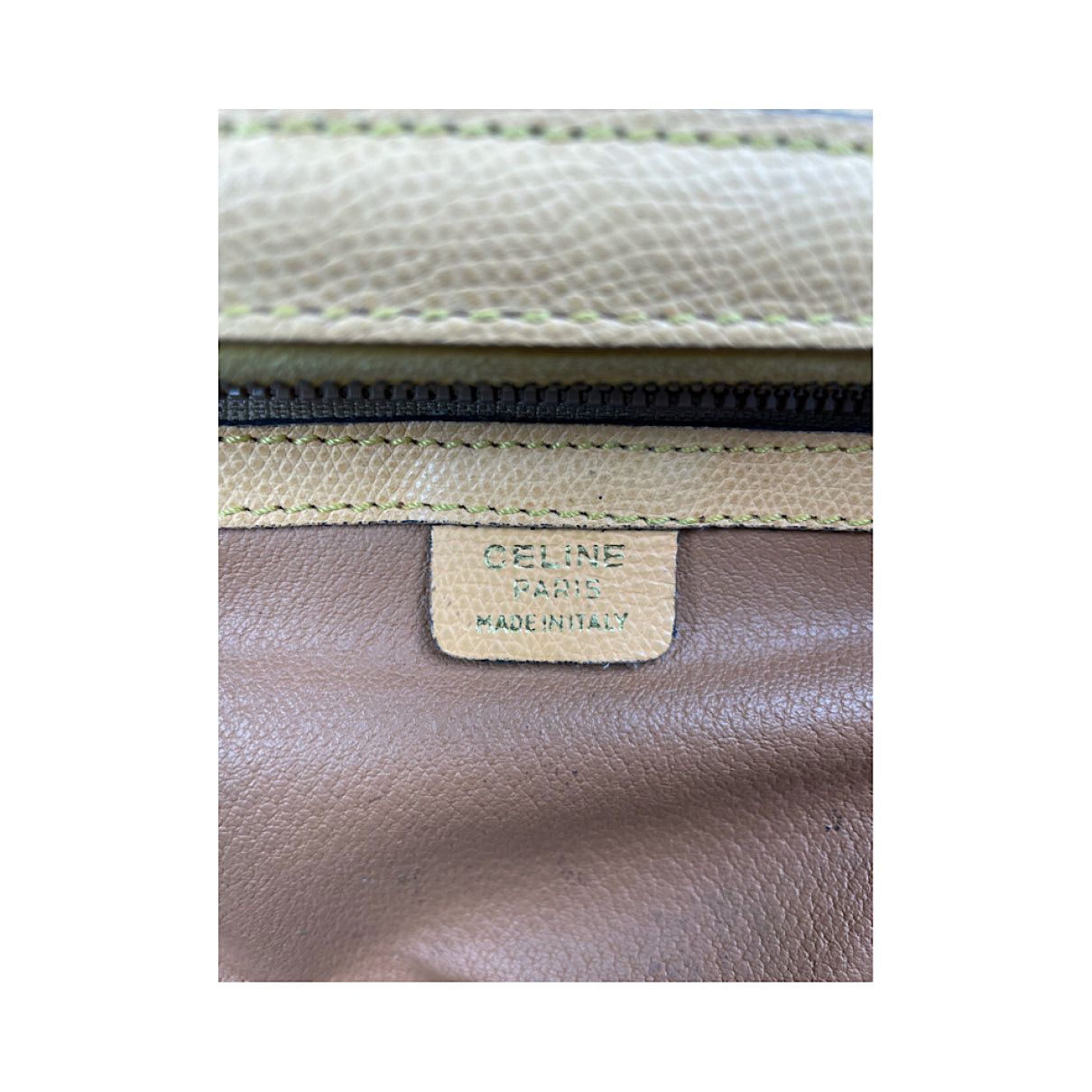 Celine Triomphe Yellow Leather Handbag Size ONE SIZE - 5 Thumbnail